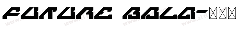 Future Bold字体转换